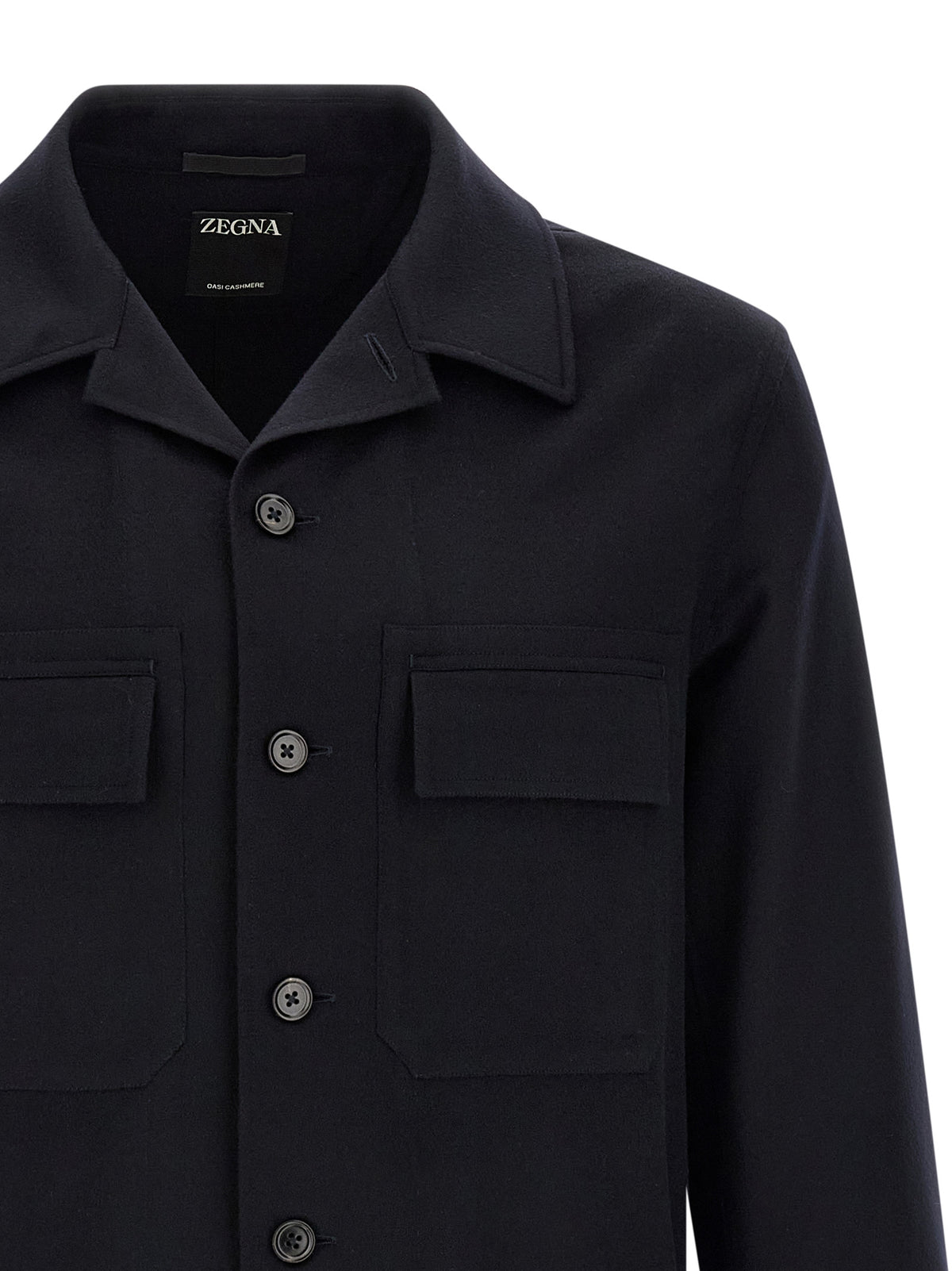 Chemisier ZEGNA en laine bleue