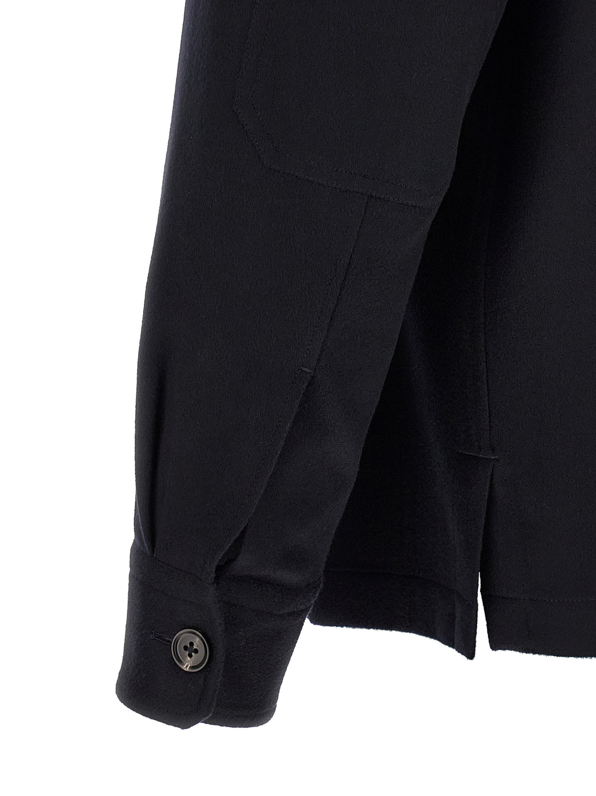 Chemisier ZEGNA en laine bleue