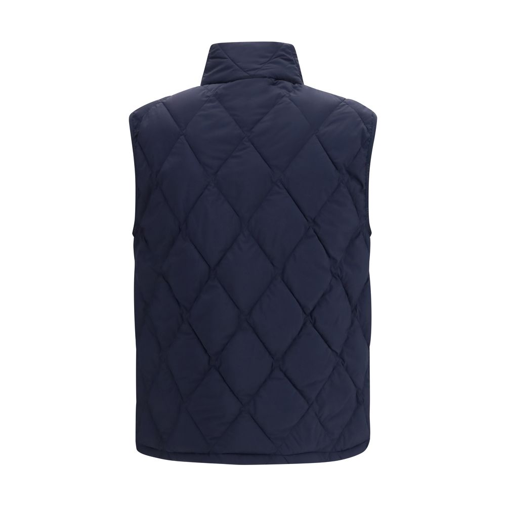 Veste sans manches en polyamide bleu Burberry