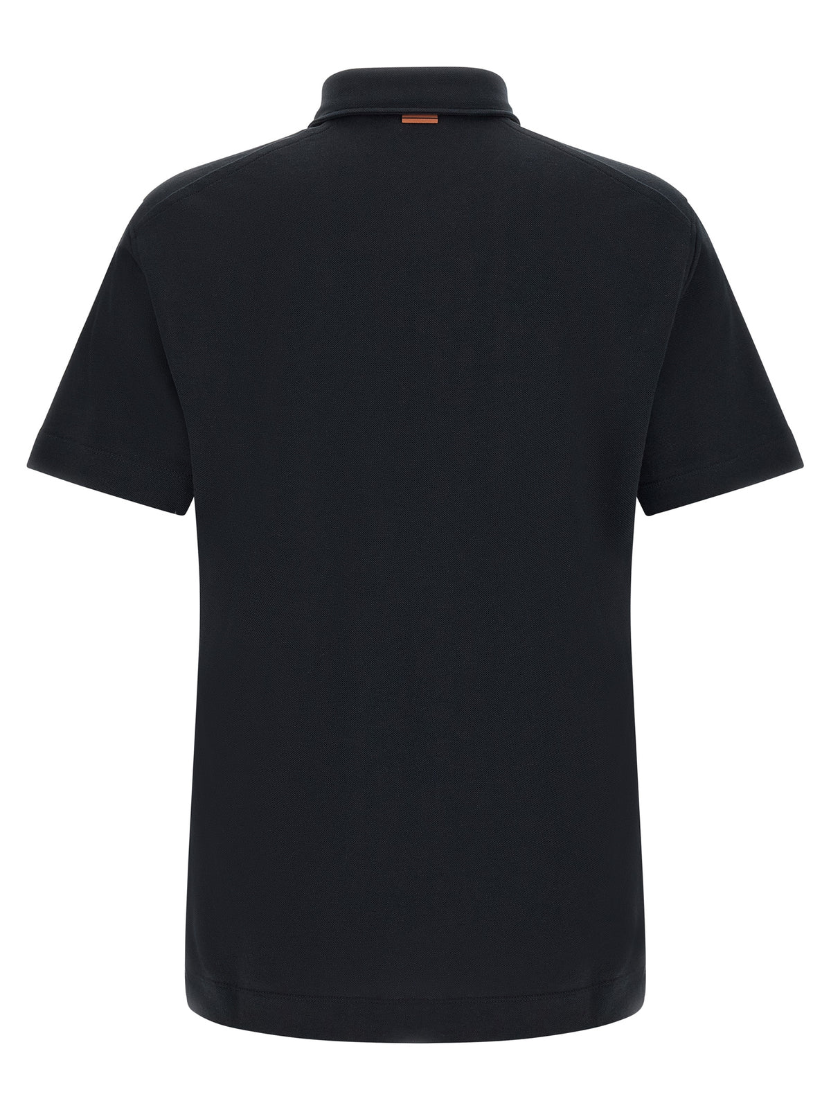 ZEGNA Blue Cotton Polo Shirt