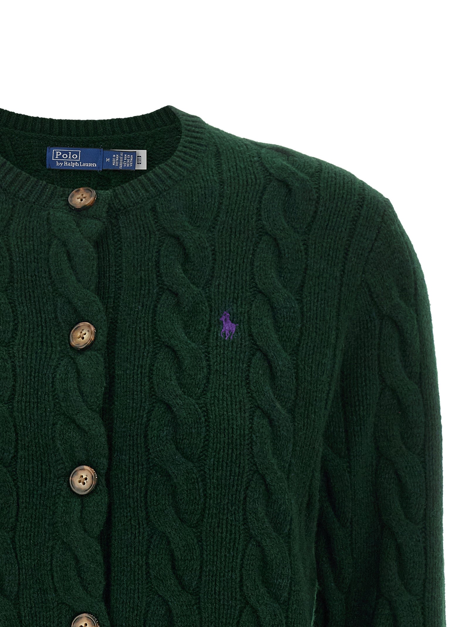 Polo Ralph Lauren Bicolor Wool Cardigan
