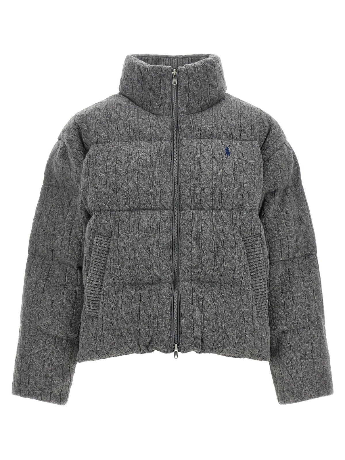 Polo Ralph Lauren Gray Wool Full-Length Jacket
