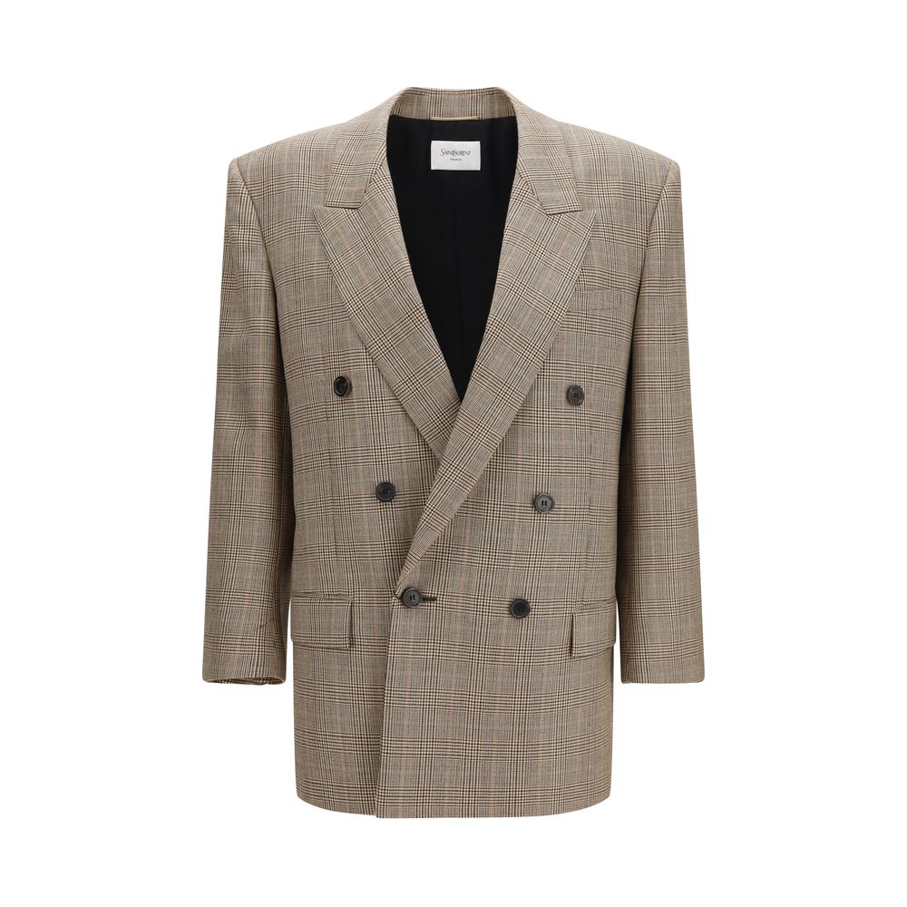 Saint Laurent Beige Wool Blazer