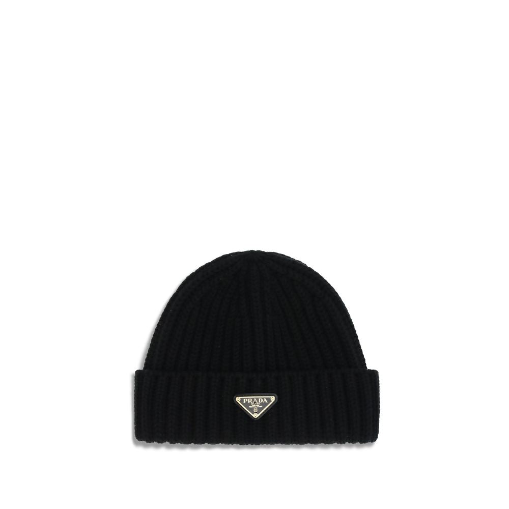 Prada Black Wool Beanie