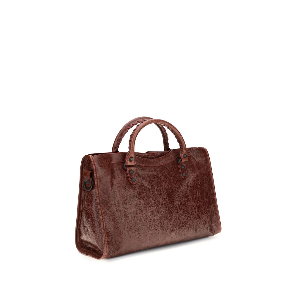 Balenciaga Bordeaux Lamb Handbag