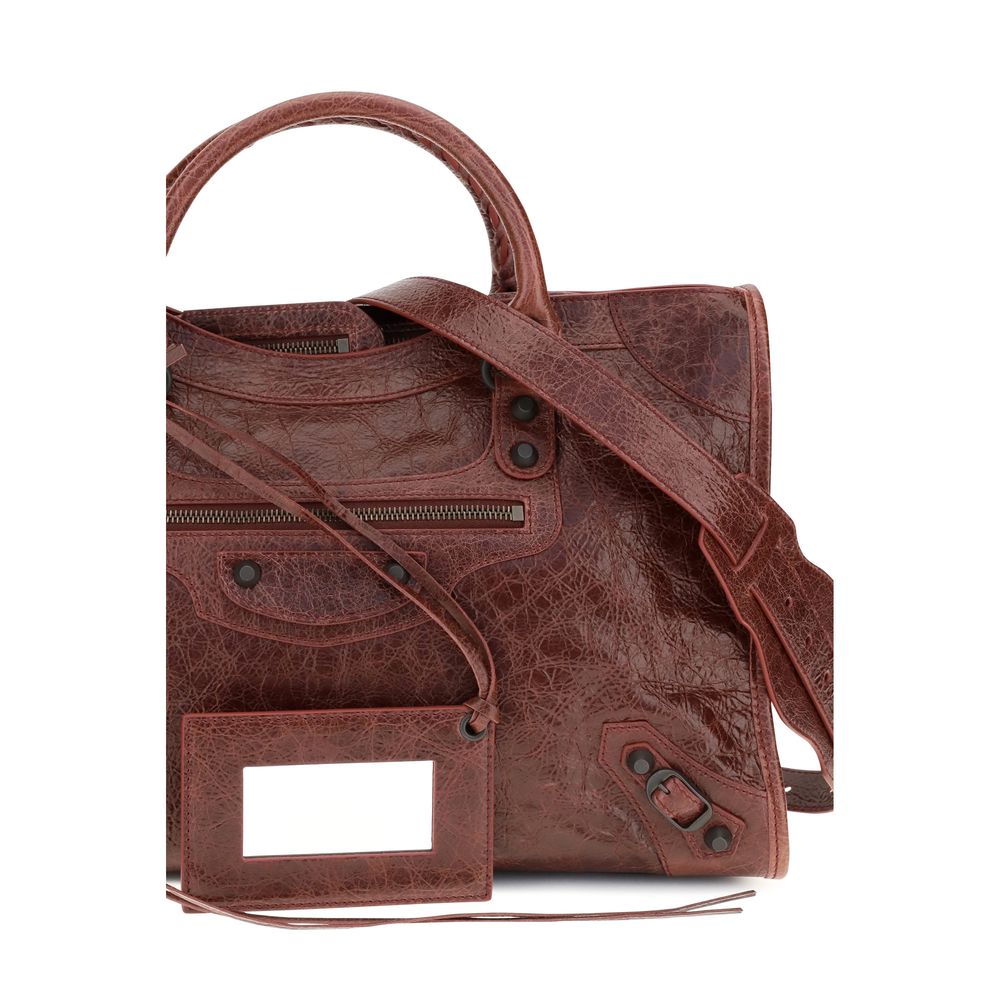 Balenciaga Bordeaux Lamb Handbag