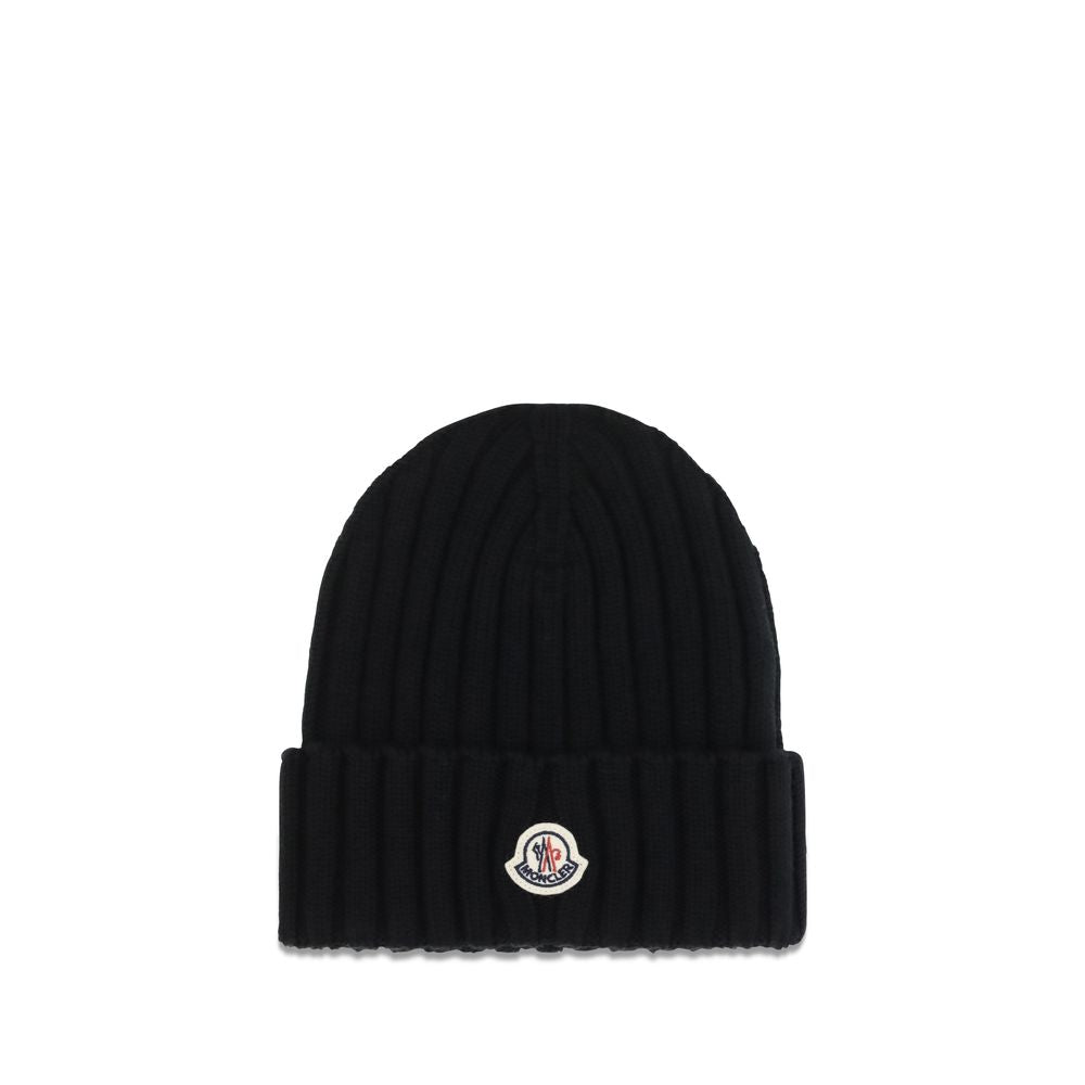 Moncler Black Wool Beanie
