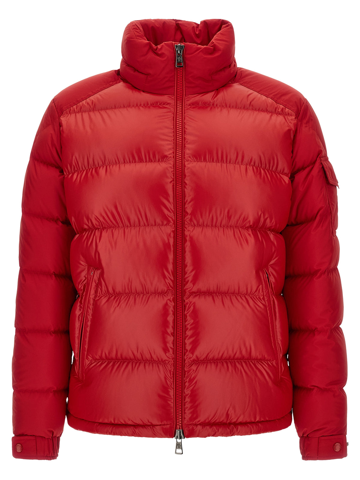 Moncler Red Polyester Full-Length Jacket
