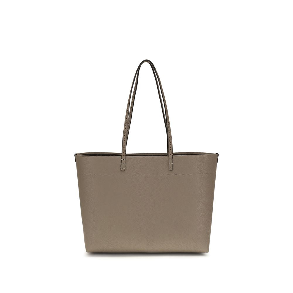 Fendi Beige Calf Leather Shoulder Bag