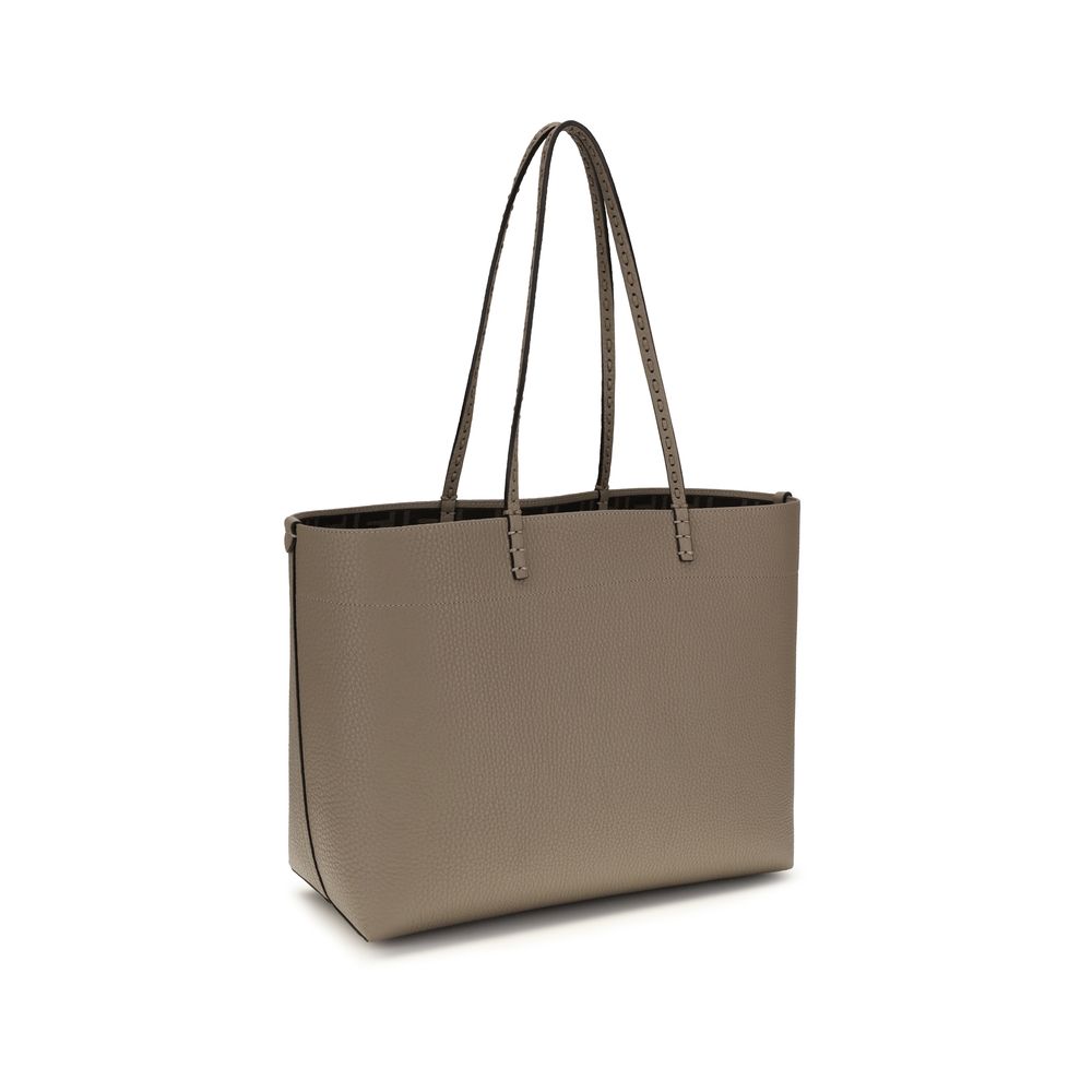 Fendi Beige Calf Leather Shoulder Bag