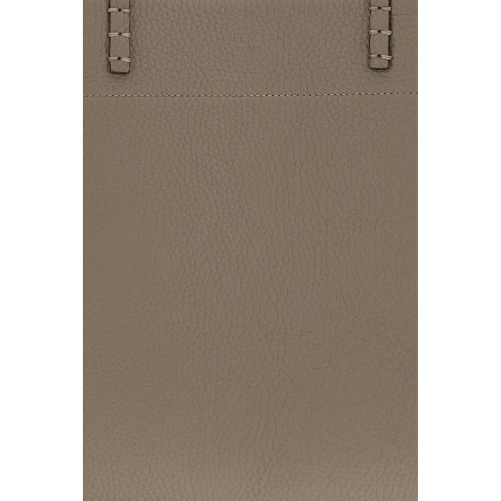 Fendi Beige Calf Leather Shoulder Bag
