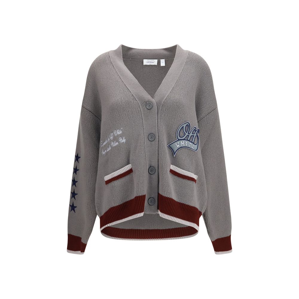 Off-White Gray Wool Cardigan