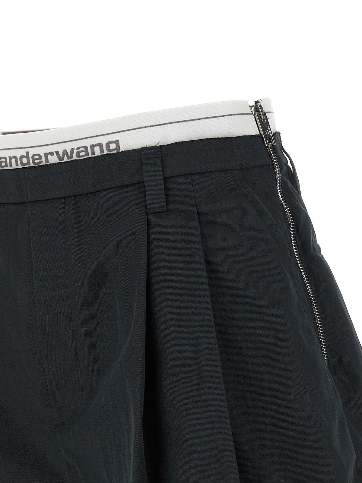 Alexander Wang Schwarze Baumwoll-Bermuda-Shorts
