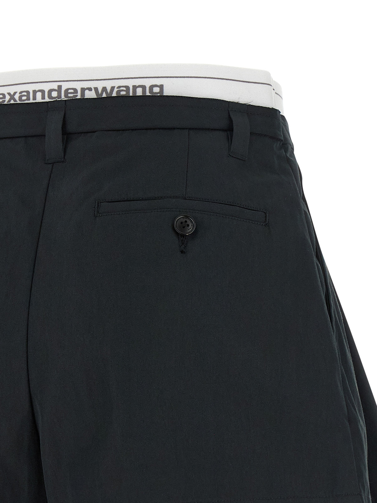 Alexander Wang Schwarze Baumwoll-Bermuda-Shorts