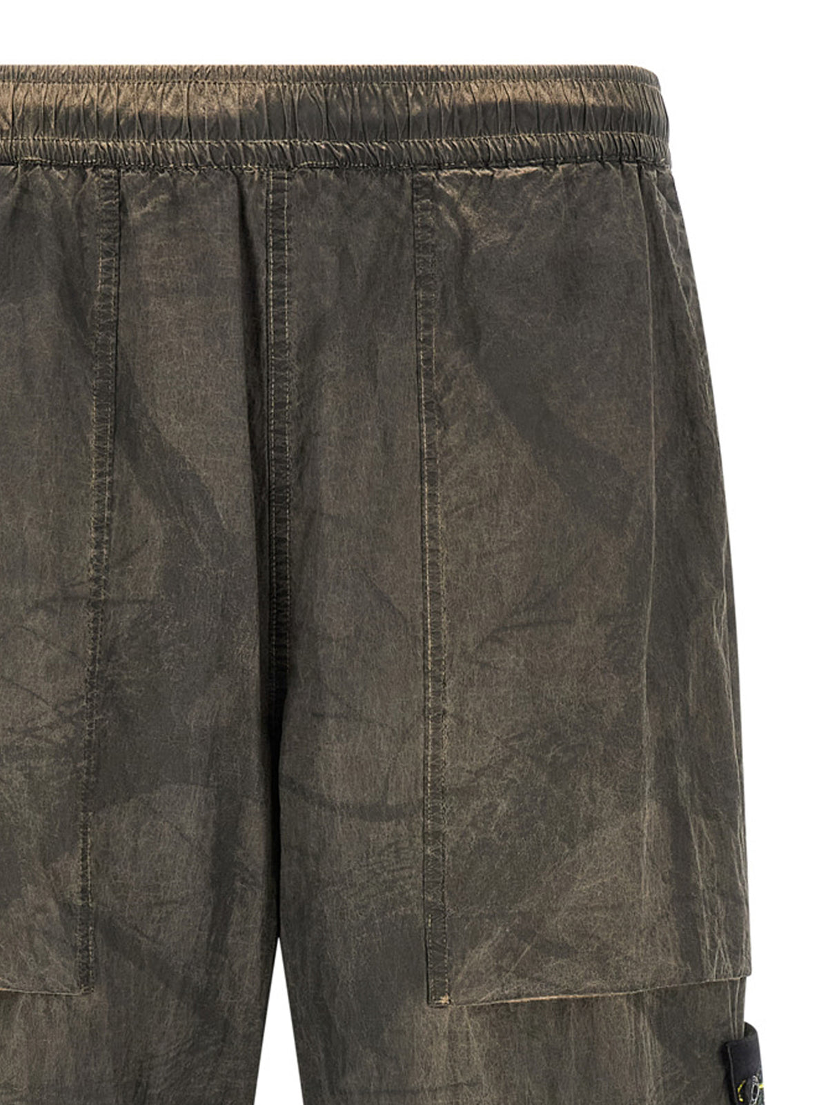 Pantalon décontracté Stone Island en polyamide gris