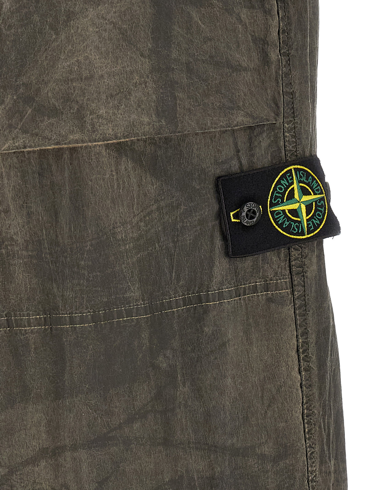 Pantalon décontracté Stone Island en polyamide gris
