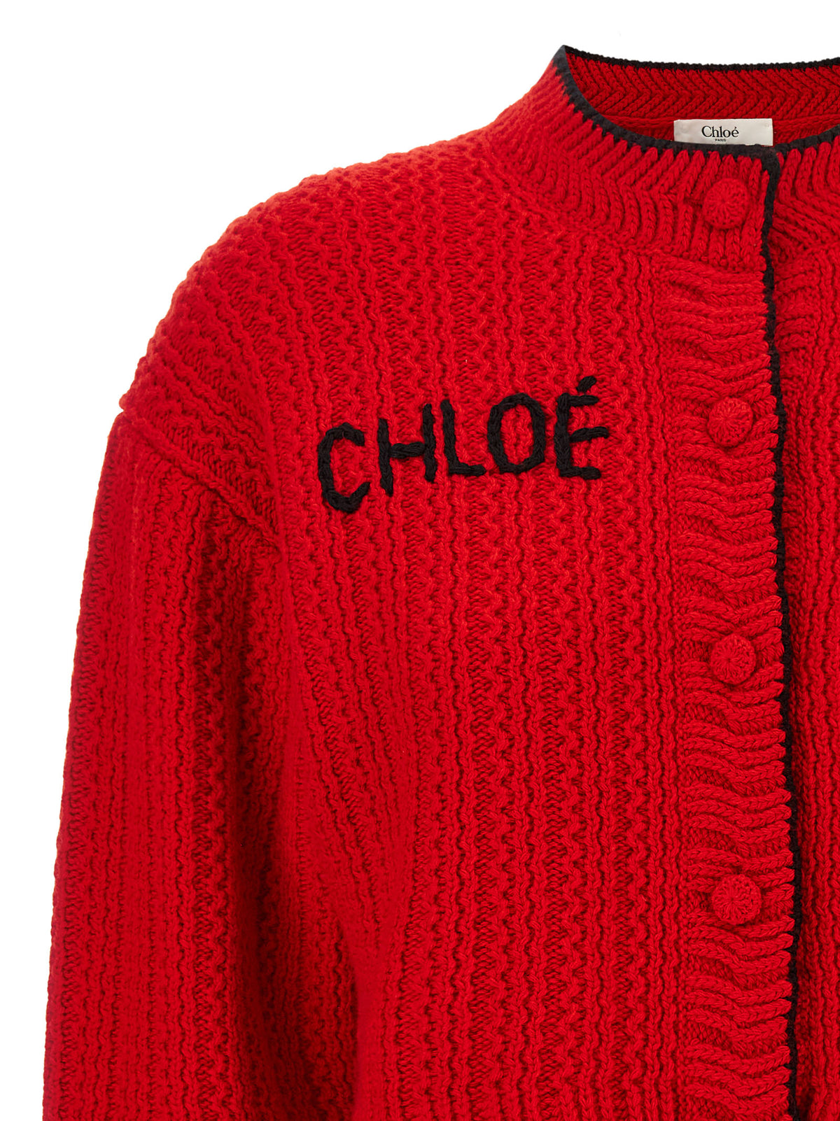 Gilet Chloé en laine rouge