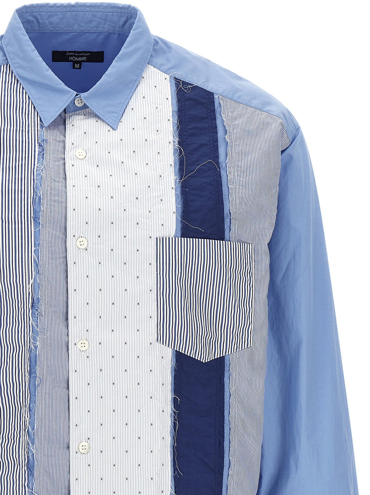 Comme Des Garçons Chemisier en coton bleu