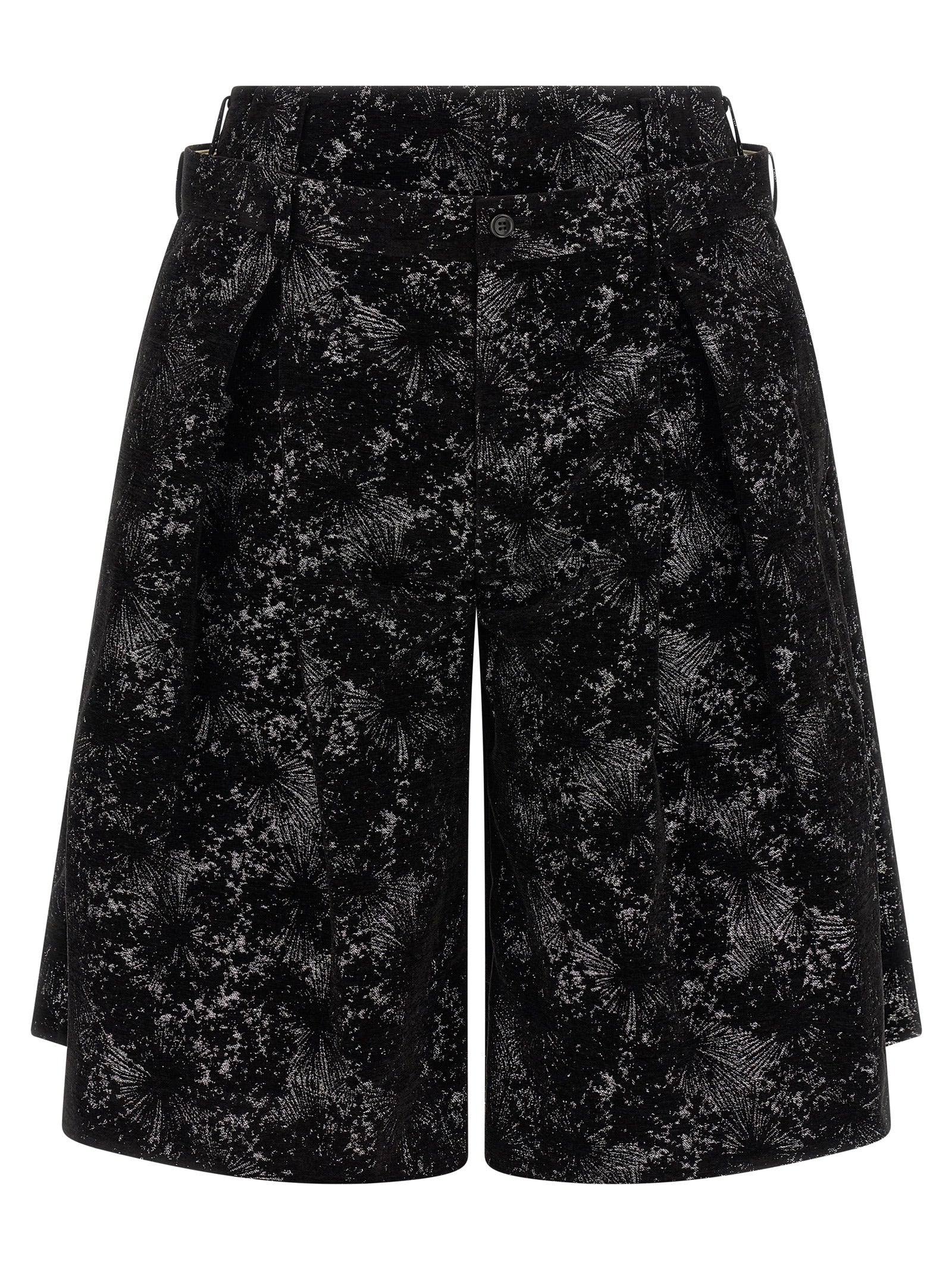 Comme Des Garçons Black Polyester Bermuda Shorts