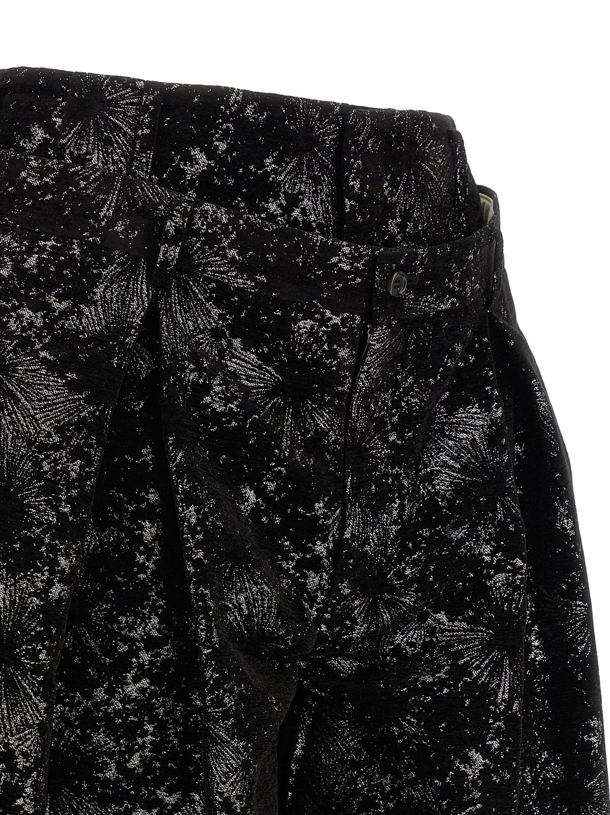 Comme Des Garçons Schwarze Polyester-Bermudashorts