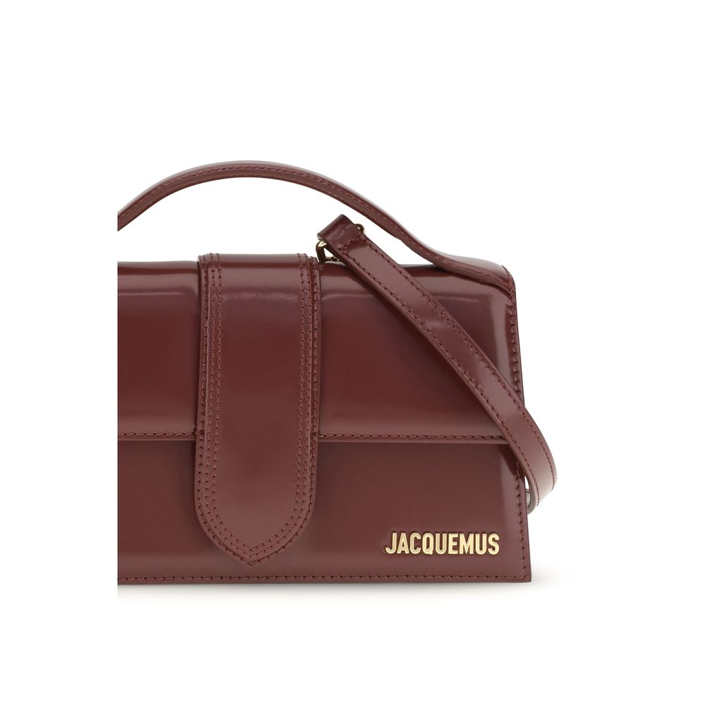 Jacquemus Bordeaux Calf Leather Handbag
