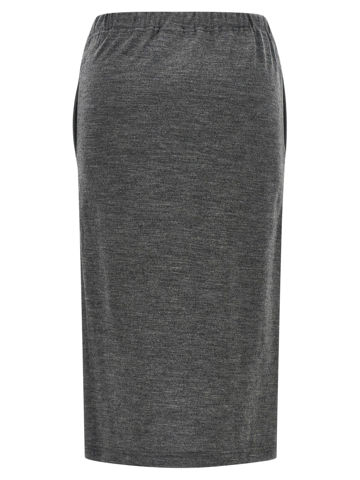 Junya Watanabe Gray Wool Midi Skirt