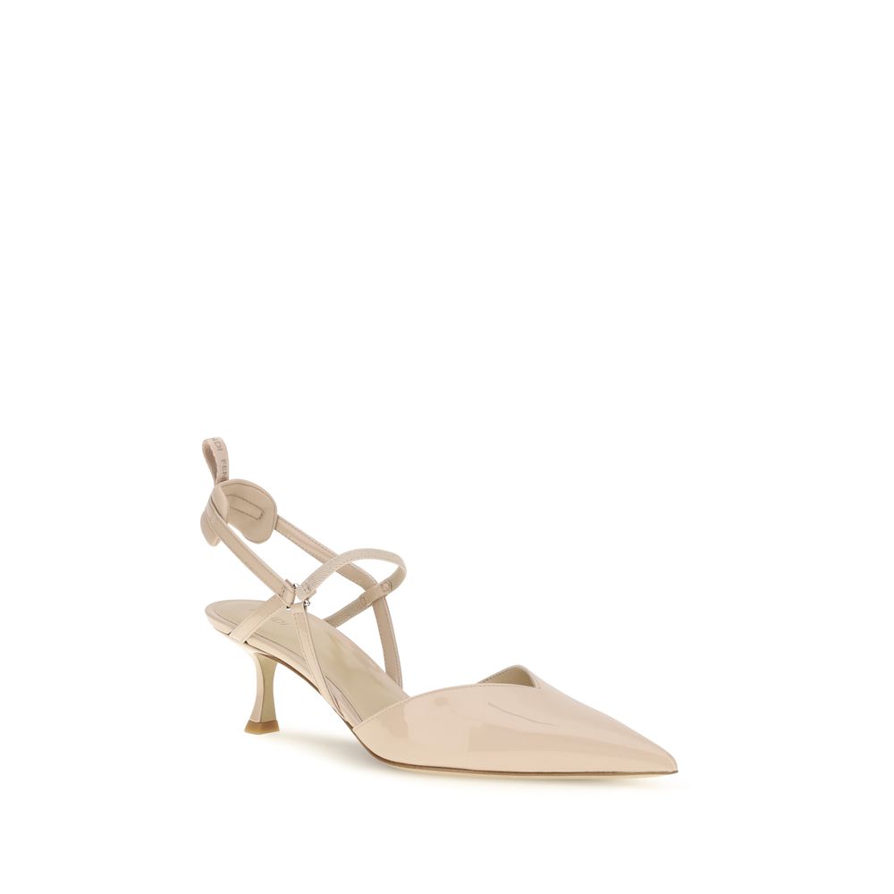 Fendi Beige Calf Leather Pumps