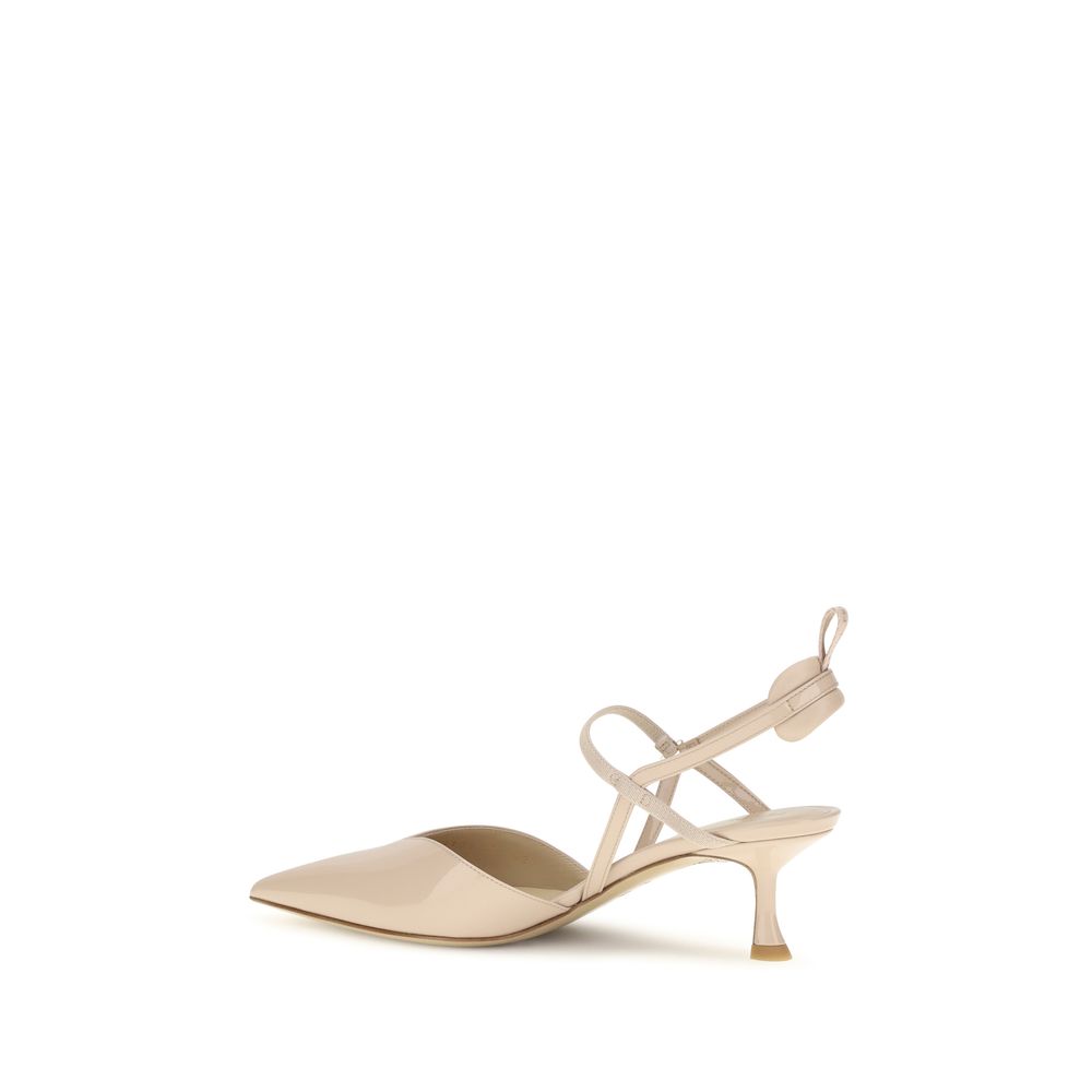 Fendi Beige Calf Leather Pumps