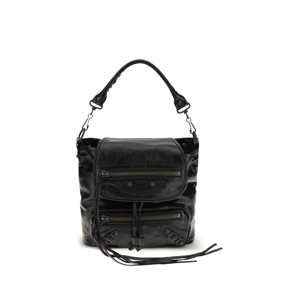 Balenciaga Black Lamb Backpack