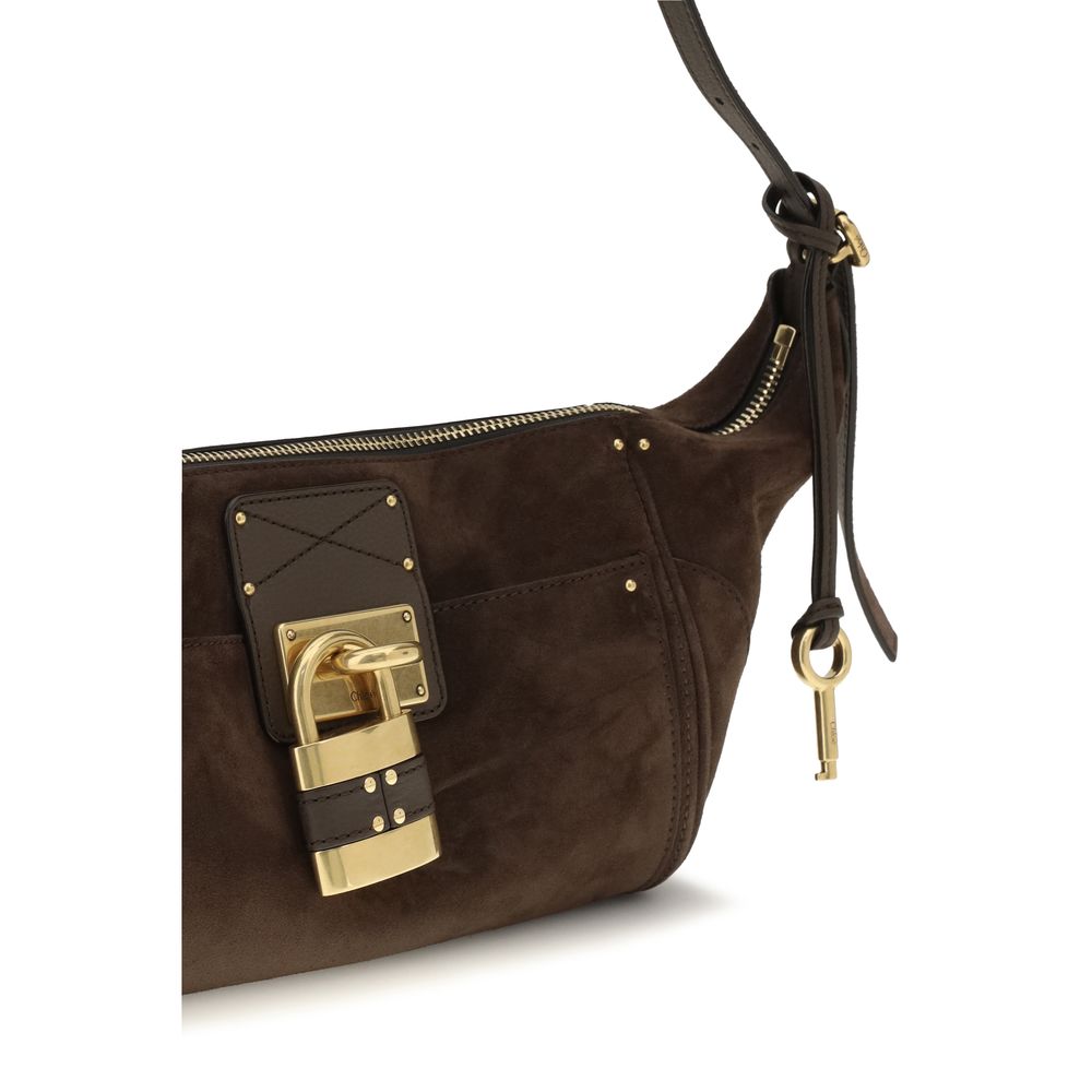 Chloé Brown Calf Leather Shoulder Bag