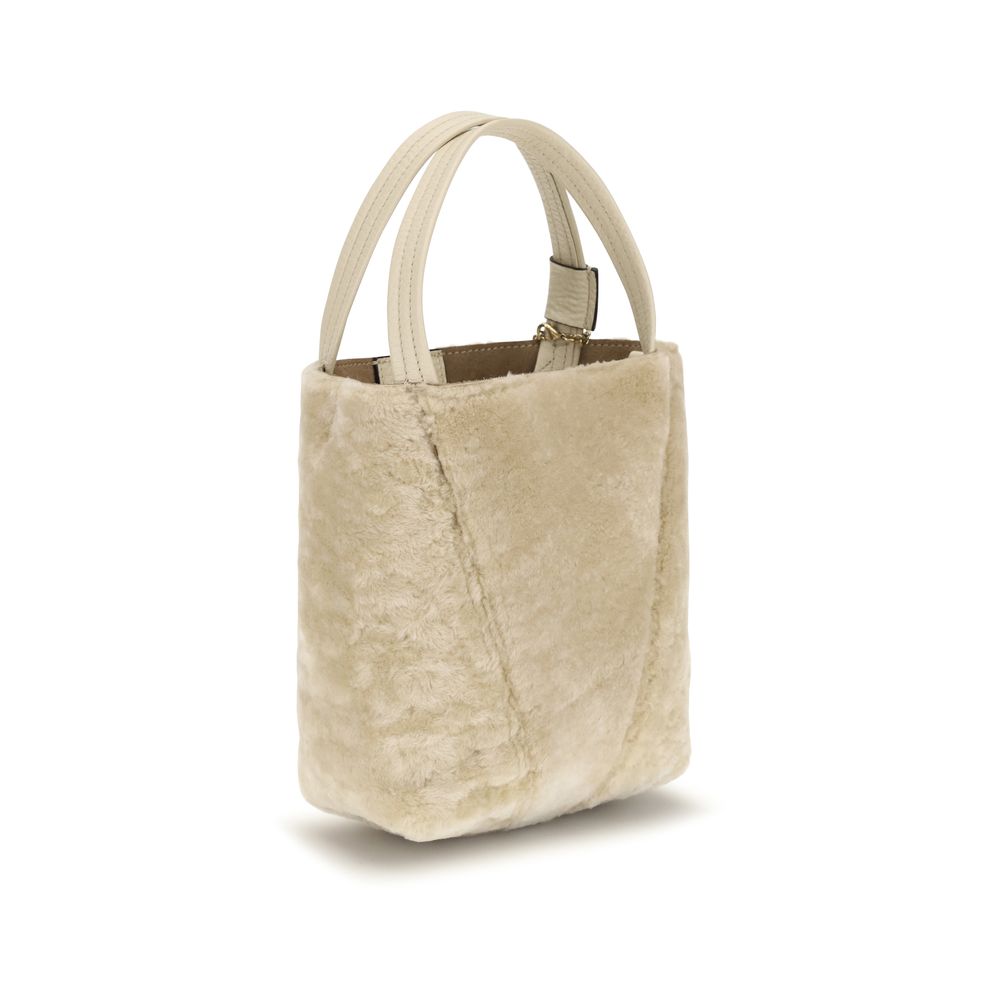 Chloé Beige Calf Leather Bucket Bag