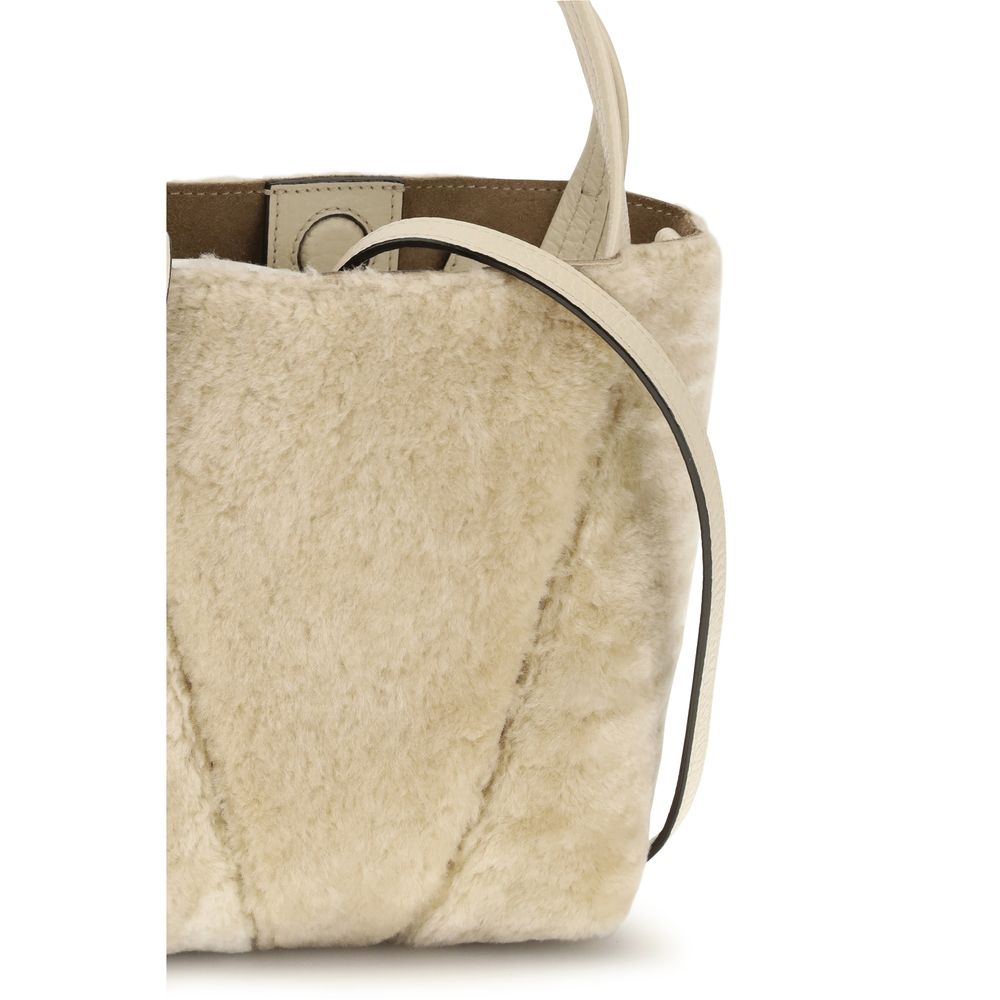 Chloé Beige Calf Leather Bucket Bag
