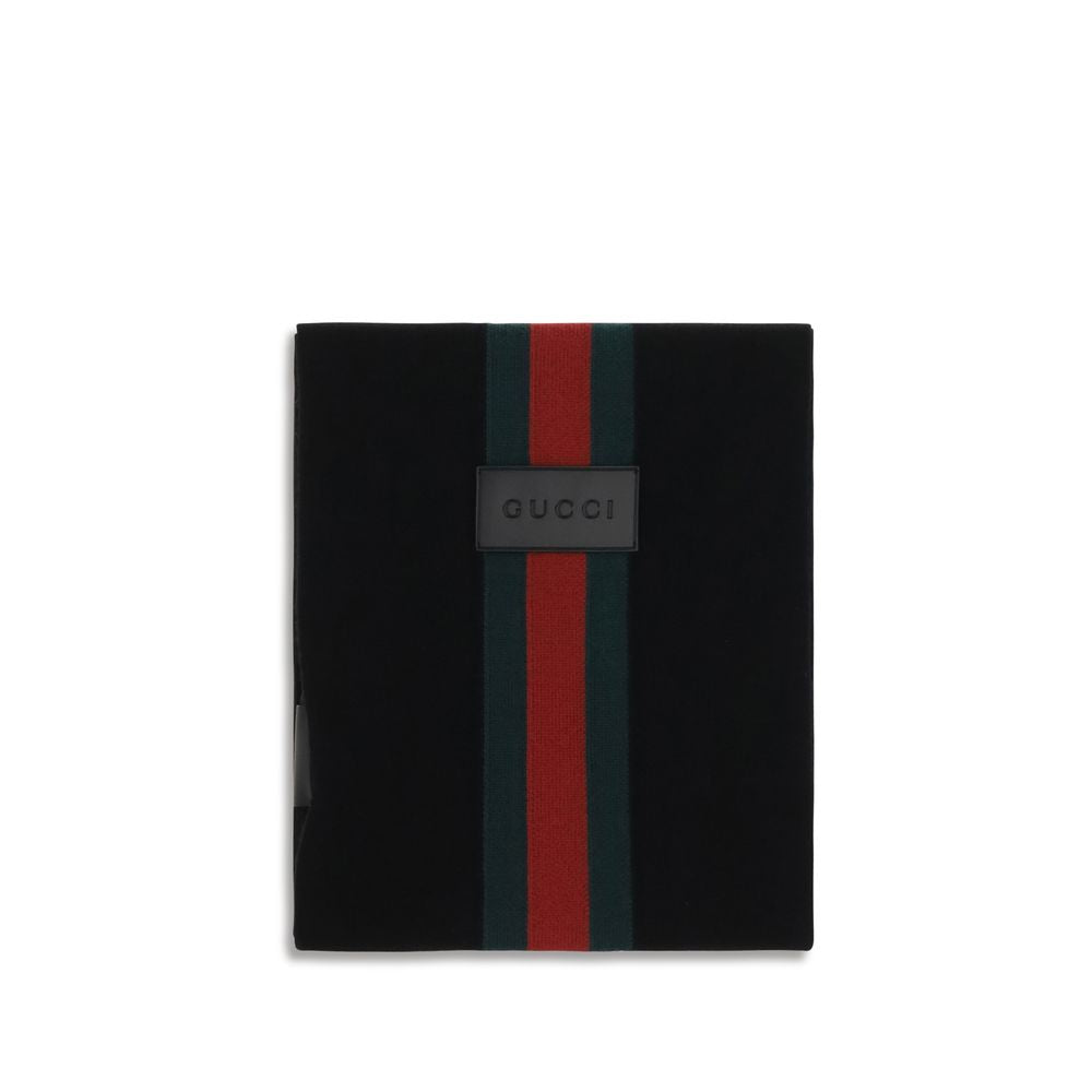 Gucci Black Wool Scarf