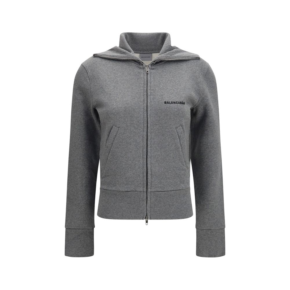 Balenciaga Gray Cotton Sweatshirt