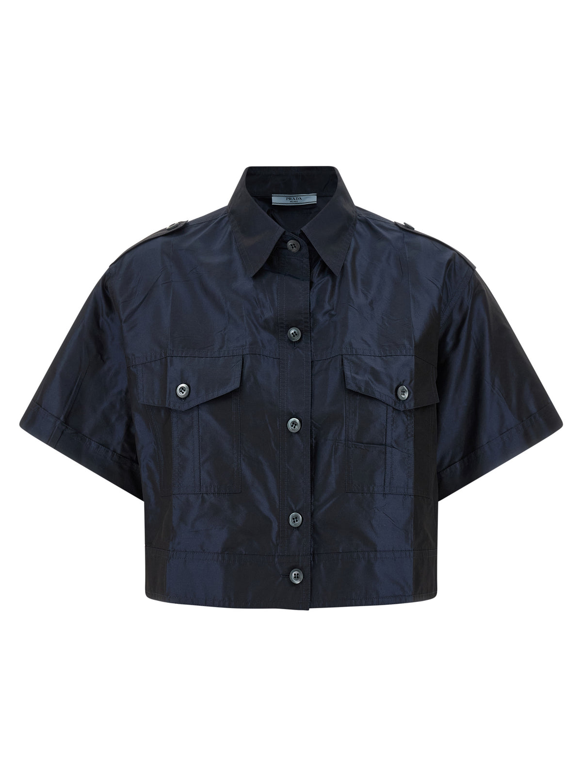 Chemisier Prada en soie bleue