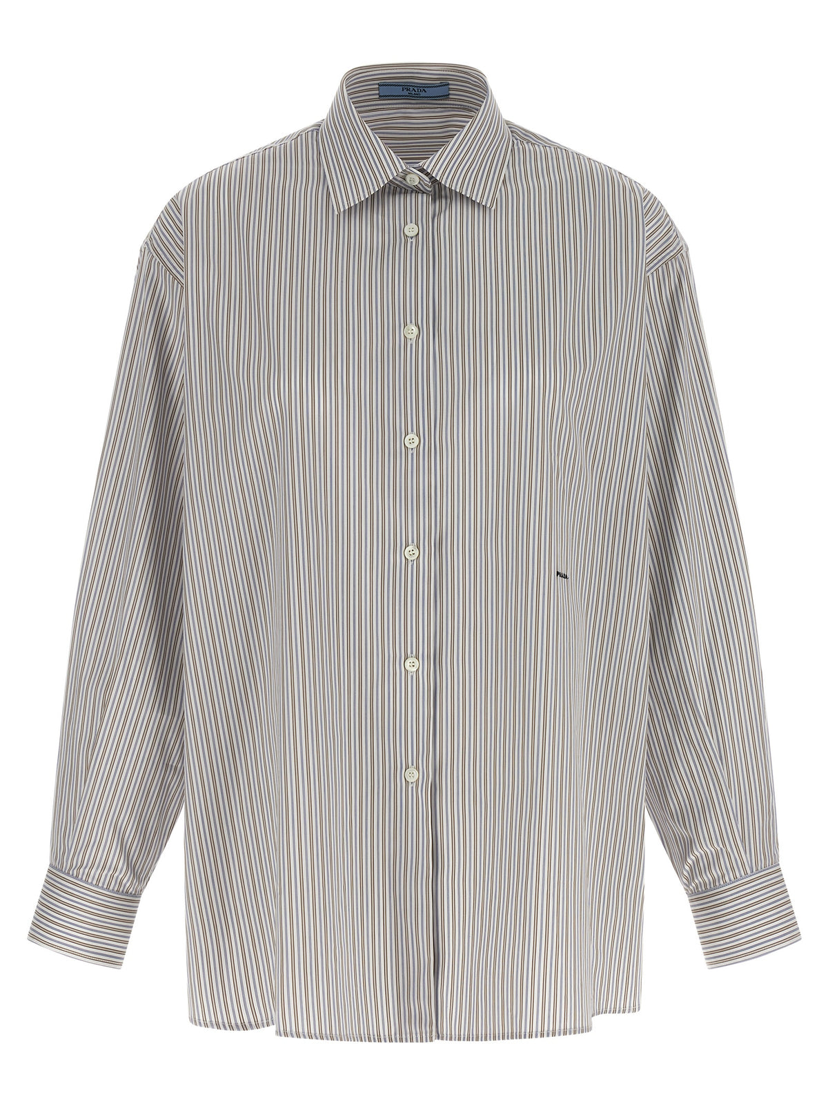 Blouse Prada en coton multicolore