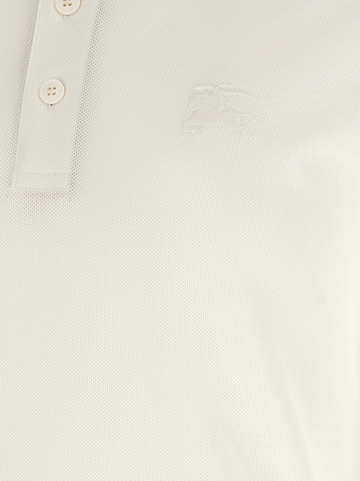 Burberry Poloshirt aus weißer Baumwolle