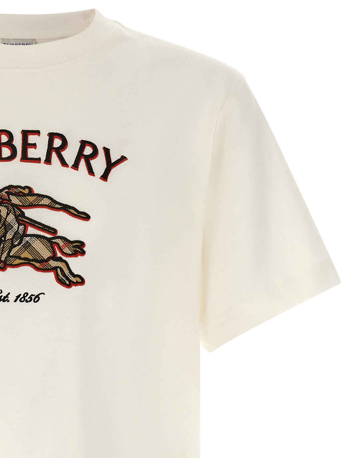 T-shirt en coton blanc Burberry