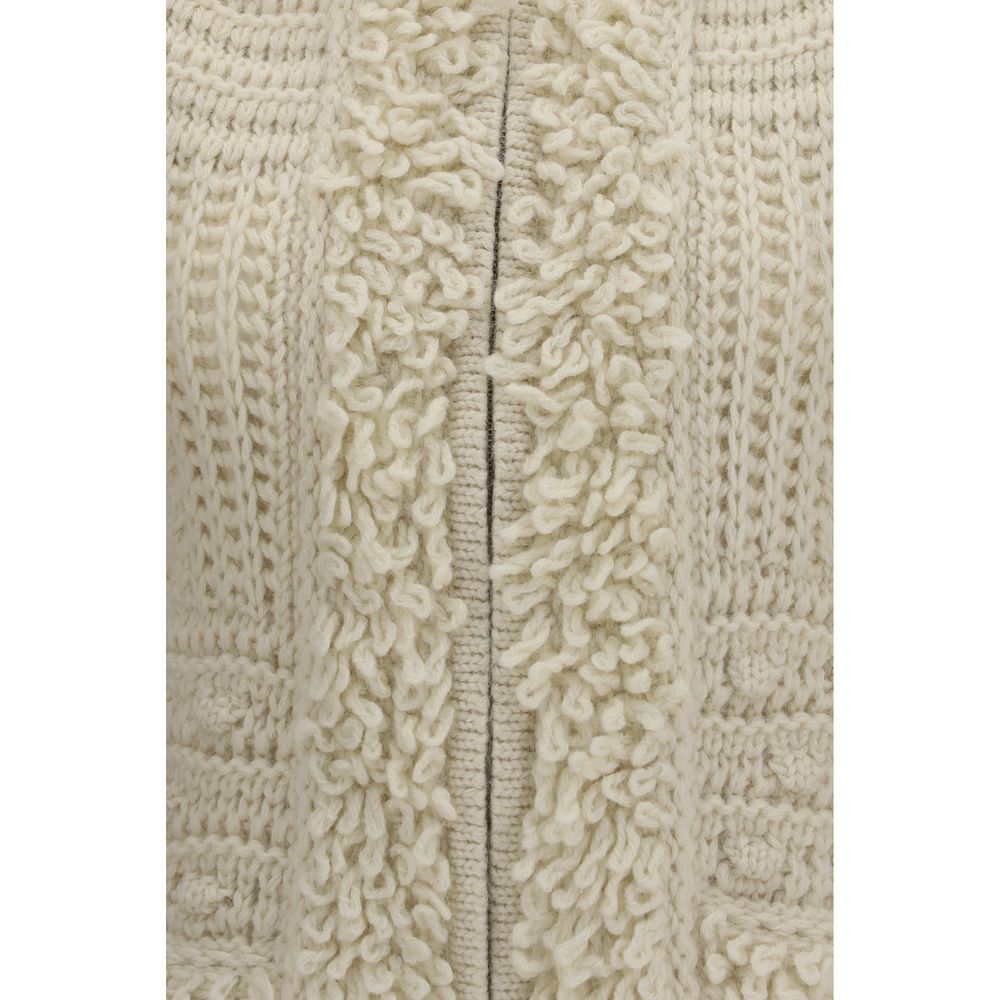Fendi White Wool Sleeveless Jacket