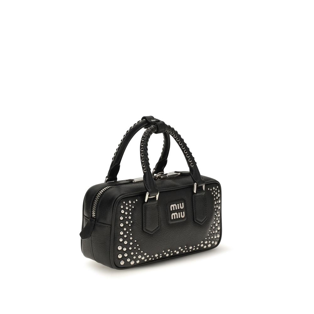 Miu Miu Black Calf Leather Handbag
