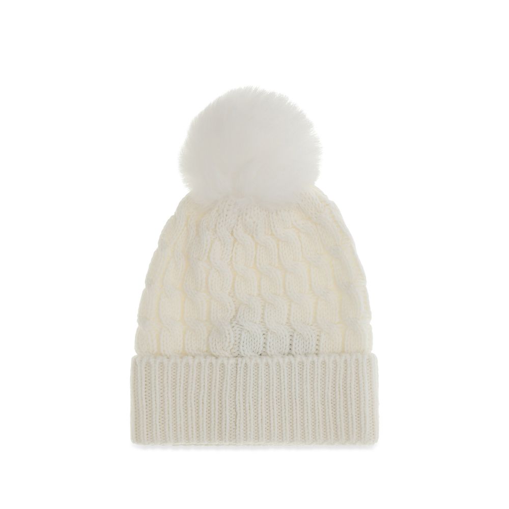 Moncler Grenoble White Wool Beanie