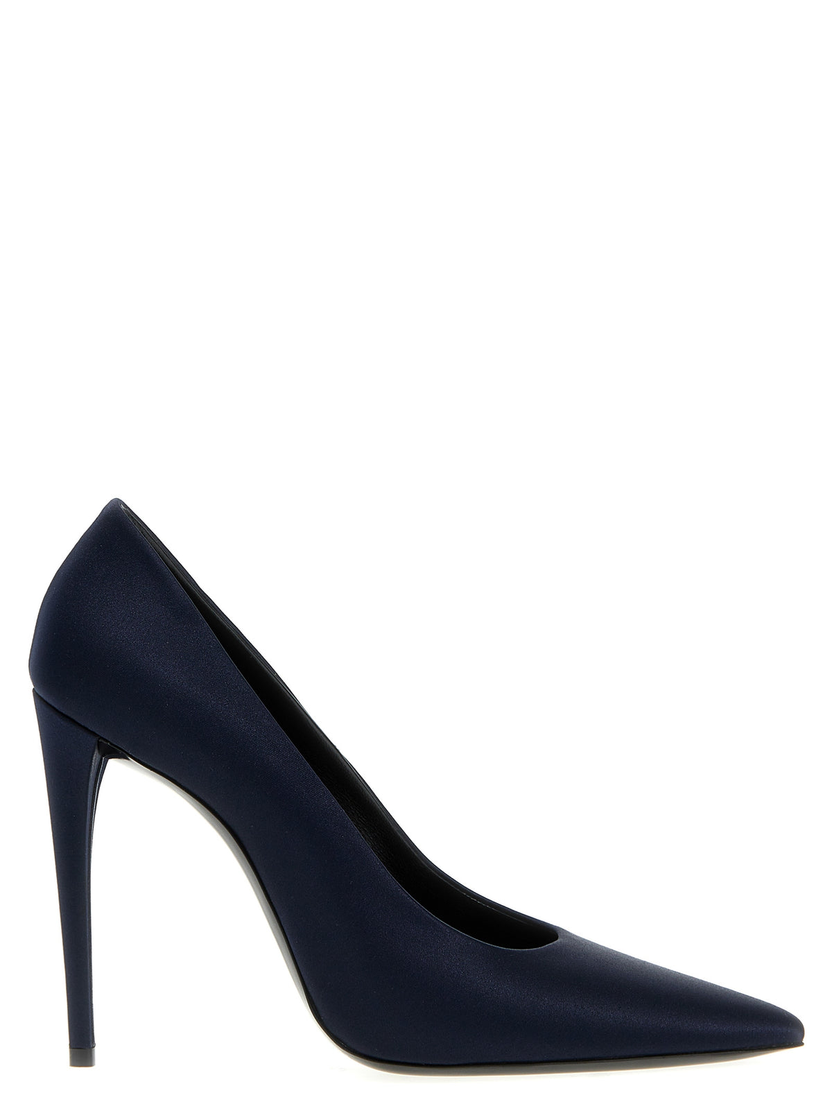 Saint Laurent Blue Polyester High Heel Pumps