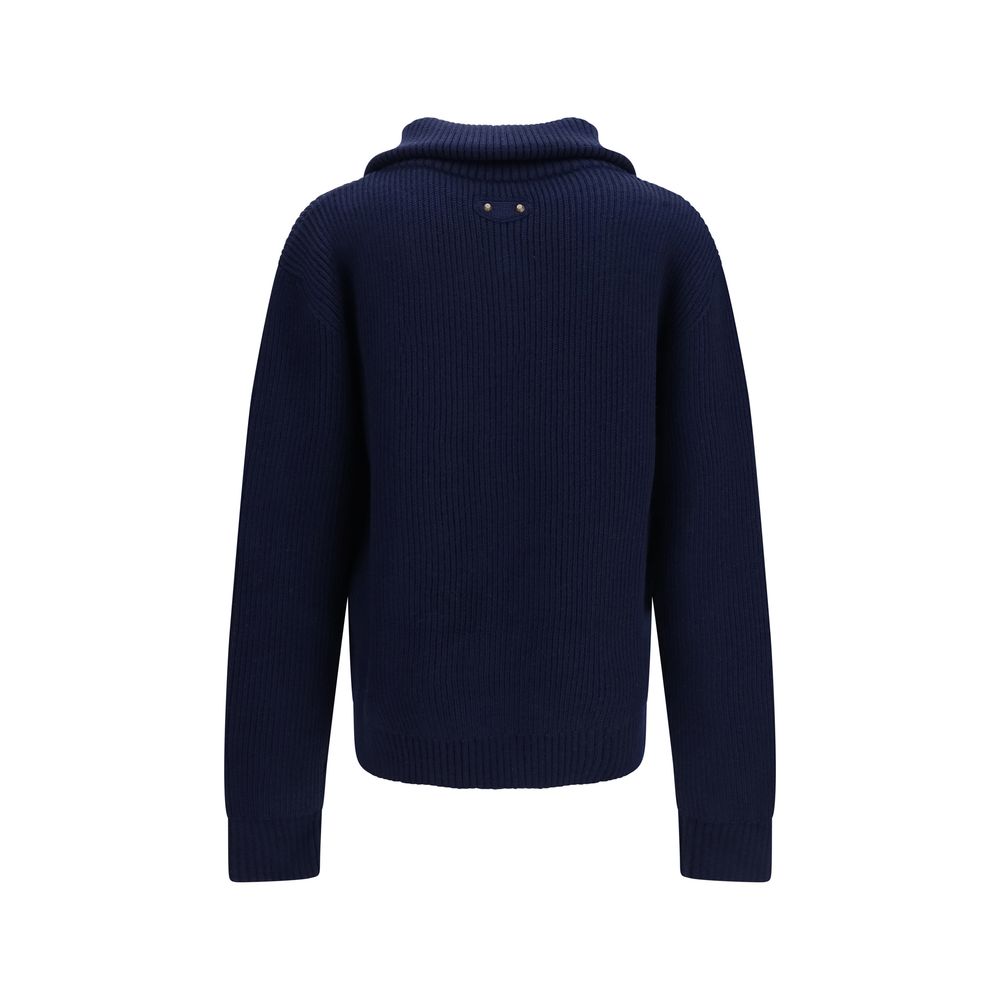 Balenciaga Blue Wool Sweatshirt