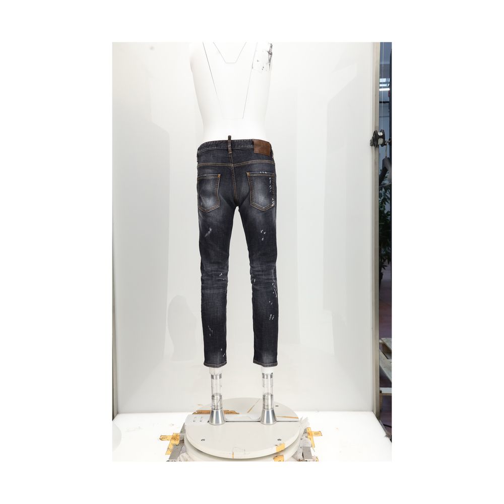 Dsquared² Black Cotton Jeans Denim