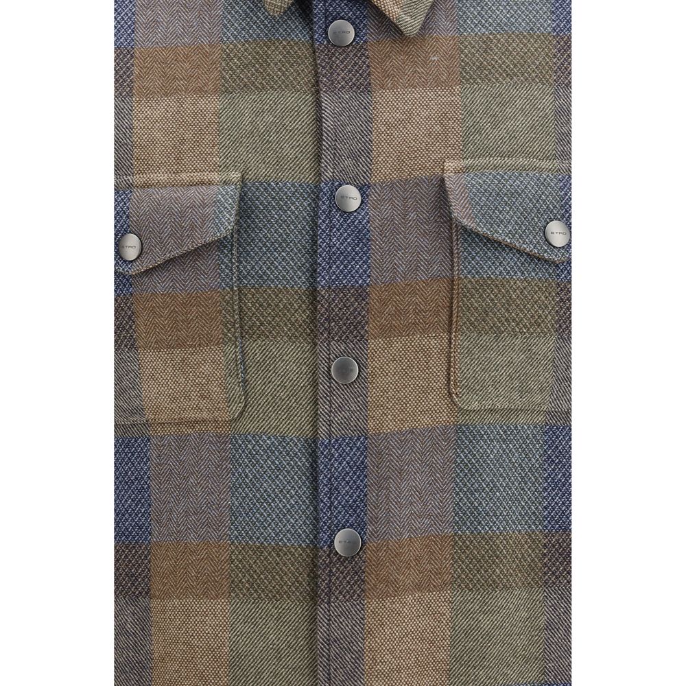 Etro Multicolor Wool Shirt