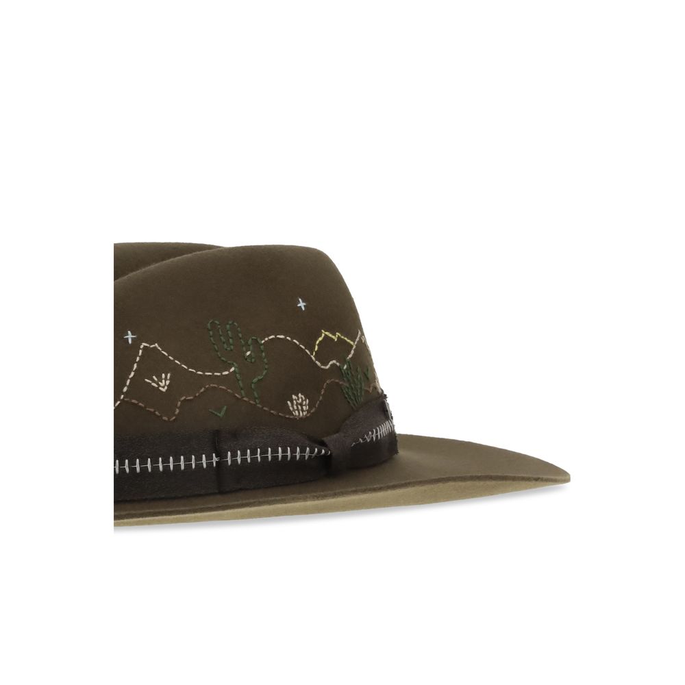 Golden Goose Bicolor Wool Fedora