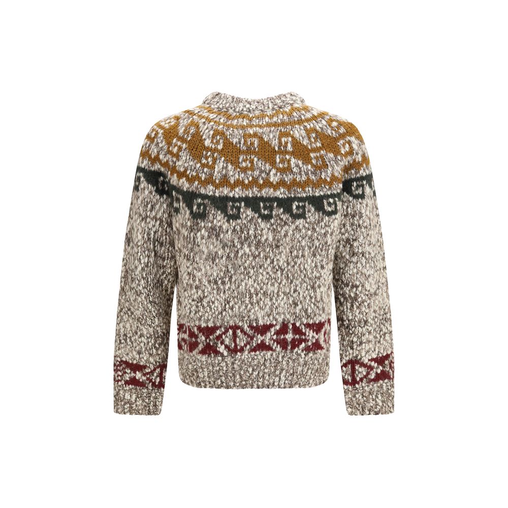 Moncler Grenoble Beige Wool Sweatshirt