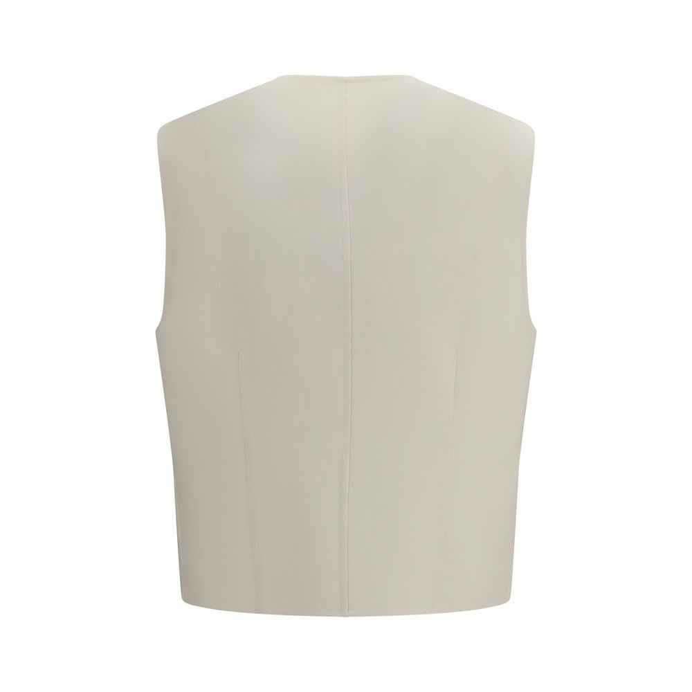 Fendi Beige Wool Waistcoat