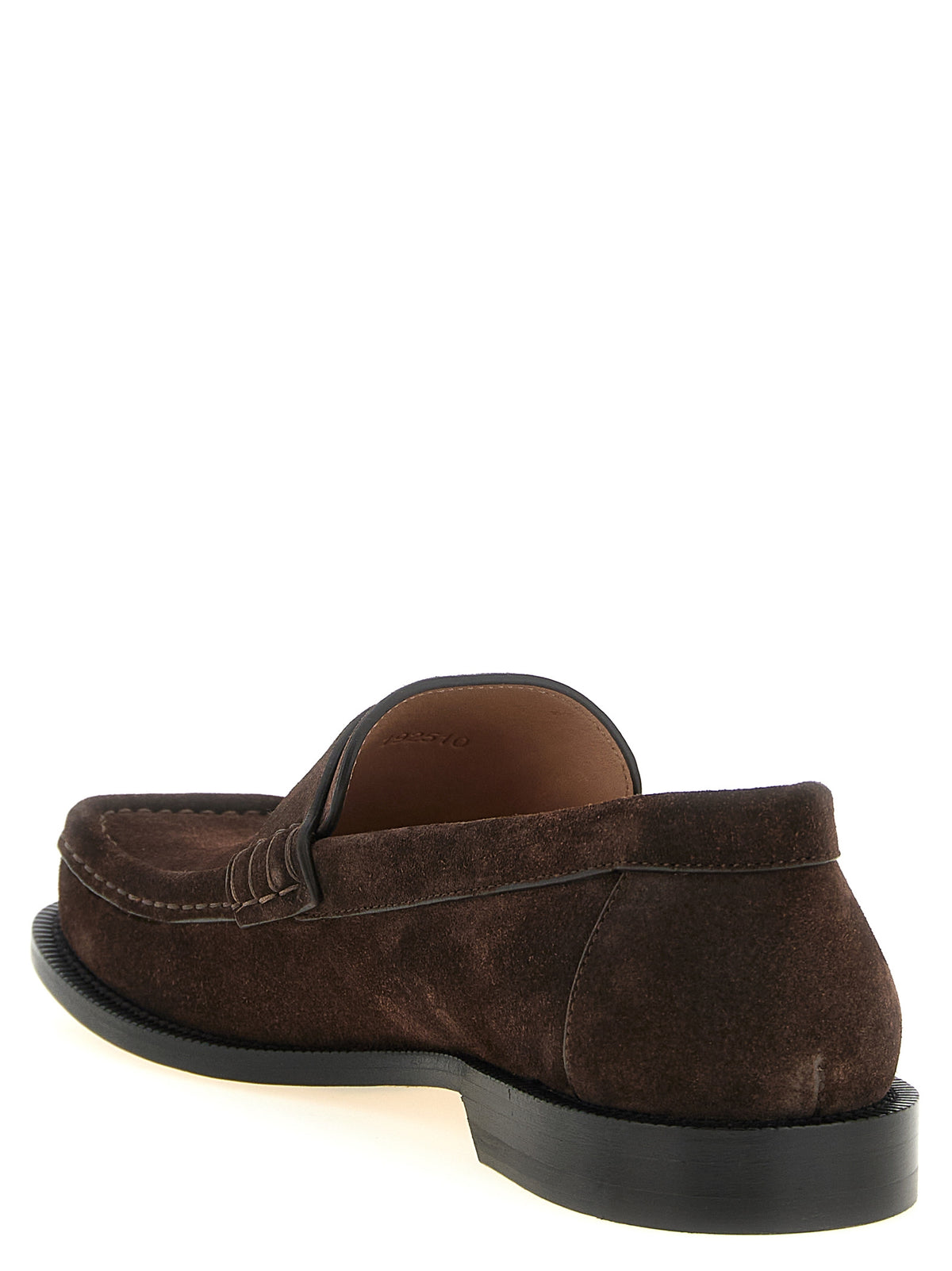 Loewe Brown Calfskin Slip-On Loafers
