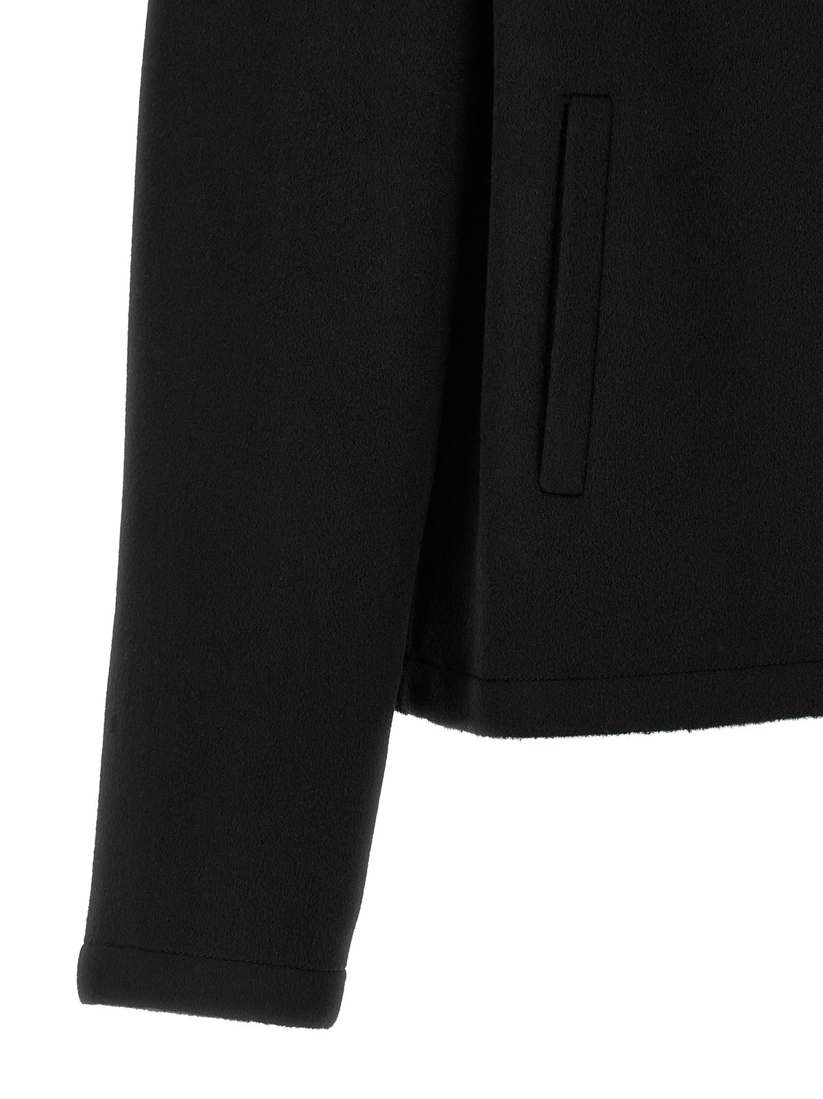 Fendi Black Virgin Wool Full-Length Jacket